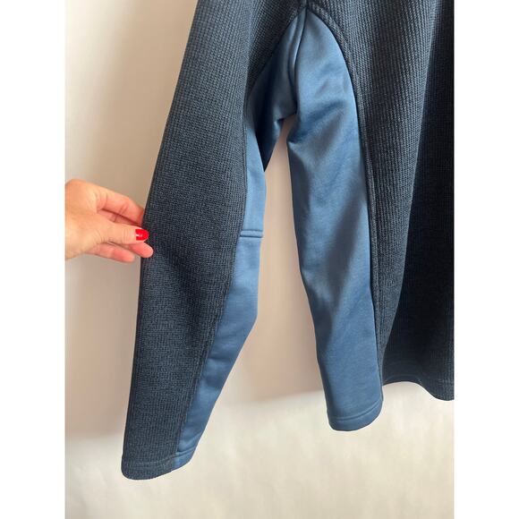 Spyder Outbound Half Zip Mid-Weight Mock Neck Sweater 1/4 Zip Navy Size Large - Picture 3 of 10